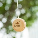 Personalized Retro Wooden Yoyo with Engraved Pattern and Name Educational Toy Children's Day Birthday Gift for Kid Yoyo Lover