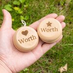 Personalized Retro Wooden Yoyo with Engraved Pattern and Name Educational Toy Children's Day Birthday Gift for Kid Yoyo Lover