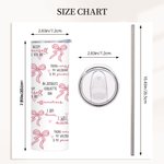 Personalised Pink Coquette Bow Daily Quote Reminders 20oz Skinny Tumbler with Text and Straw Inspirational Birthday Gift for Her