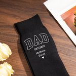 Personalisierte Papa Papa Papa Opa weiche 100% Baumwolle Crew Socken mit 1-12 Kindernamen und Jahr Vatertag Geburtstag Geschenk für Männer