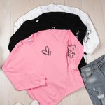 Personalized I am Strong and Capable Unisex Sweatshirt with love Heart and Name Positive Affirmation Inspiration Gift for Family Friend