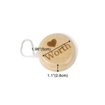 Personalized Retro Wooden Yoyo with Engraved Pattern and Name Educational Toy Children's Day Birthday Gift for Kid Yoyo Lover