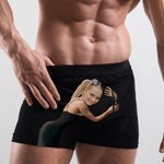 Personalized Funny Face Men's Boxers with Photo Valentine's Day Anniversary Gifts for Men