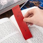 Segnalibro personalizzato in pelle vegana con nome, costellazione, stella, fiore di nascita, compleanno, regalo bibliotecario per un amico amante dei 