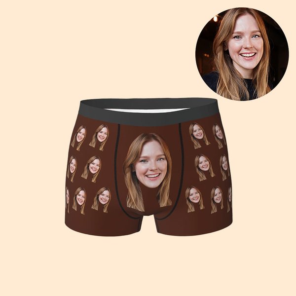Personalisierte lustiges Gesicht Foto Männer Boxershorts Jahrestag Valentinstag Geschenk für ihn