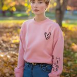 Personalized I am Strong and Capable Unisex Sweatshirt with love Heart and Name Positive Affirmation Inspiration Gift for Family Friend