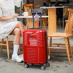 Personalisierte Multicolor Cartoon Frauen Mädchen Geburt Blume PU Leder Gepäckanhänger mit Namen Reisezubehör Geburtstag Geschenk für sie