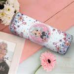 Personalized Flower Butterfly 20oz Straight Skinny Tumbler with Name and Straw Birthday Bridesmaid Gift for Women