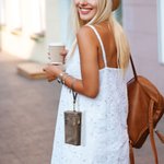 Personalized Multiple Compartment  Multicolor Leather Engraved Name Wallet with Wristlet Birthday Wedding Bridesmaid Gift for Women