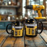 Personalisierte Mechaniker Elektrowerkzeug Becher 20oz Becher Skinny Becher mit Namen Vatertag Geburtstag Geschenk für Maschinist Mechaniker Handyman