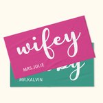 Personalisierte Wifey Hubby Super saugfähige schnell trocknende Strand Handtuch mit Namen Satz von 2 Multicolor verfügbar Flitterwochen Sommer Urlaub 