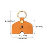 Personalized Instrument Accessory Drum Tuning Key Holder Leather Keychain with Engraved Initial Music Festival Birthday Gift for Drummer Music Lover
