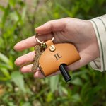 Personalized Instrument Accessory Drum Tuning Key Holder Leather Keychain with Engraved Initial Music Festival Birthday Gift for Drummer Music Lover