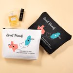 Personalized State to State Map Make Up Bag with Names Graduation Friendship Long Distance Gift for Family Friend