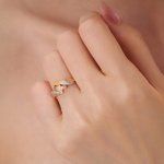 Personalised I Am Enough To Defeat Cancer Ring with Pink Ribbon Engraved Text and Card Breast Cancer Awareness Encouragement Gift for Women