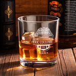 Henkilökohtainen ainutlaatuinen laserkaiverrettu 10oz poliisi Badge Law Enforcement Whiskey lasi valmistuminen eläkkeelle siirtyminen syntymäpäivälahja poliisiupseerille