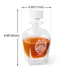 Henkilökohtainen ainutlaatuinen laserkaiverrettu 10oz poliisi Badge Law Enforcement Whiskey lasi valmistuminen eläkkeelle siirtyminen syntymäpäivälahja poliisiupseerille