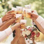 Gepersonaliseerde Bohemia Frosted Plastic Water Cup Set van 10 Bruiloft Cadeau