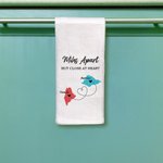 Personalised State to State Map 100% Cotton Tea Towel with Names Graduation Friendship Long Distance Gift for Family Friend