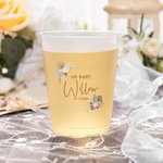 Gepersonaliseerde Bohemia Frosted Plastic Water Cup Set van 10 Bruiloft Cadeau