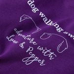 Personalisierte My Dog Walking 1-3 Hund Ohr Umrisse Multicolor T-Shirt Sweatshirt Hoodie mit Namen Geburtstag Geschenk für Tierliebhaber