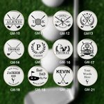 Gepersonaliseerde Roestvrij staal Monogram Magnetische Divot Repair Tool Ball Marker Set Hat Clip met geval Vaderdag Verjaardagscadeau voor Golf Lover