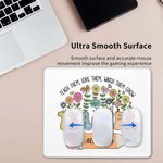 Tappetino per mouse personalizzato con matita per fiori selvatici con nome Regalo di apprezzamento per l'insegnante per il ritorno a scuola