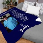 Personalisierte Multicolor Umarmungen vom Himmel weiche Fotodecke mit Namen Sympathie Gedenkgeschenk für den Verlust eines geliebten Menschen