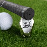 Gepersonaliseerde Roestvrij staal Monogram Magnetische Divot Repair Tool Ball Marker Set Hat Clip met geval Vaderdag Verjaardagscadeau voor Golf Lover