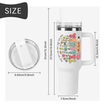 Personalisierte Wildflower Bleistift 40oz Becher mit Namen Teach Them Love Them Watch Them Grow zurück zu Schule Wertschätzung Geschenk für Lehrer