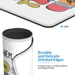 Tappetino per mouse personalizzato con matita per fiori selvatici con nome Regalo di apprezzamento per l'insegnante per il ritorno a scuola