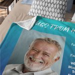 Personalisierte Multicolor Umarmungen vom Himmel weiche Fotodecke mit Namen Sympathie Gedenkgeschenk für den Verlust eines geliebten Menschen