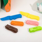Personalisierte 3D-Druck Multicolor gefaltet Kind spielen Messer mit Namen Erleuchtung Fidget Spielzeug Kindertag Geburtstag Geschenk für Jungen Mädchen