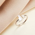 Anello commemorativo personalizzato con sagoma iniziale di animale domestico Regalo per l'amante dell'animale domestico