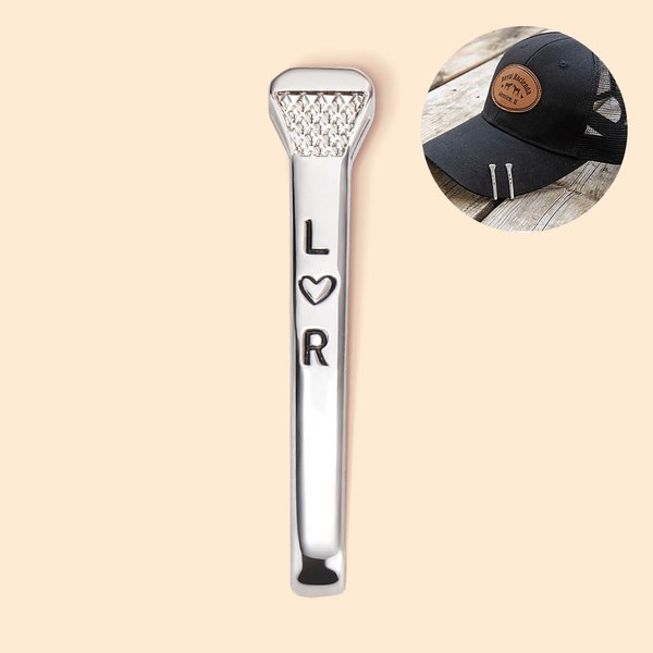 Western Horseshoe Nail Hat Clip Engraved Letters