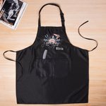 Personalisierte Blume Haarschnitt Werkzeug Design wasserdicht Salon Schürze mit Namen und 2 Taschen Graduierung Geburtstag Geschenk für Friseur