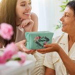 Gepersonaliseerd PU lederen bloemig kapper toilettasje met naam Verjaardagscadeau voor kapper kapper