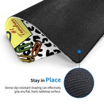 Tapis de Souris Anti-dérapant Personnalisé avec Nom Motif Crayon Léopard Pomme Cadeau de Rentrée Gratitude pour Enseignant