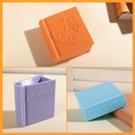 Personalized 3D Printed Book Shaped Pencil Bookmark Holder Multicolor Bookself Decoration Birthday Gift for Bookworm Book Lover