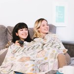 Personalised Retro Flower Pickleball Paddles Soft Blanket with Name Birthday Christmas Gift for Pickleball Lover