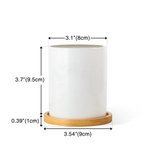 Personalised 3D-effect Bear Hug Plant Pot with 2-9 Names and Bamboo Base Father's Day Mother's Day Gift for Family