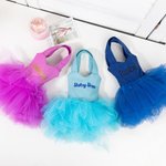 Personalised Cute Mini Ballerina Tutu Tote Bag with Glitter Name Birthday Gift for Ballet Lovers Girls