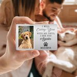 Personalizzato Ti porterò con me finché non ti vedrò di nuovo Cane Gatto Foto Portafoglio con nome Compleanno Regalo di simpatia per chi ama gli anima