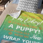 Personalised Multicolor Dog Cat Photo Soft Blanket with Name Date Memorial Sympathy Gift for Pet Lovers