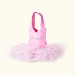 Personalised Cute Mini Ballerina Tutu Tote Bag with Glitter Name Birthday Gift for Ballet Lovers Girls