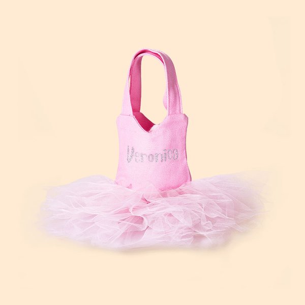 Mini Ballerina Tutu Tote Bag with Glitter Name