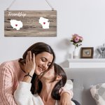 Personalized State to State Map Wooden Wall Decor with Names Graduation Friendship Long Distance Gift for Family Friend