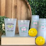 Personalisierte Pickleball Paddles Shatterproof Food Grade PP Plastic Cup Set von 10 Party Club Geschenk für Pickleball Fans