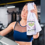 Personalized Super Absorbent Pickleball Theme Name Waffle Sport Towel Tea Towel with Clip Birthday Gift for Pickleball Lovers