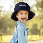 Personalised Multicolor Cotton Bucket Hat with Embroidered Name Beach Party Favor Outdoor Vacation Gift for Family Friends for Adult Toddler